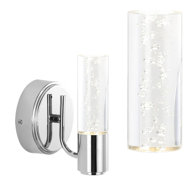 Bolha Minimalist Modern Bubble Acrylic/Iron Integrated LED Vanity Light