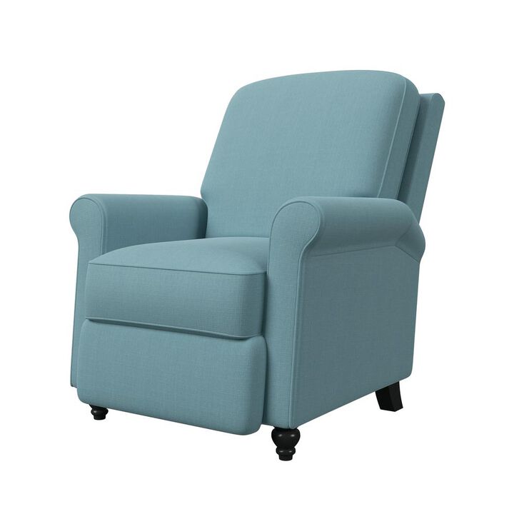 ProLounger Pushback Recliner in Sky Blue Linen