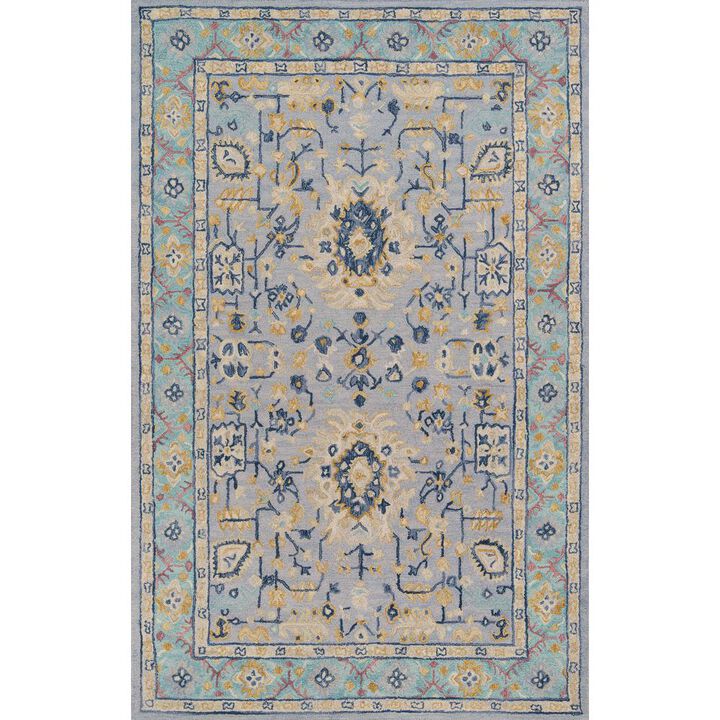 Momeni Traditional Rectangle Area Rug, Blue, 7'6 X 9'6