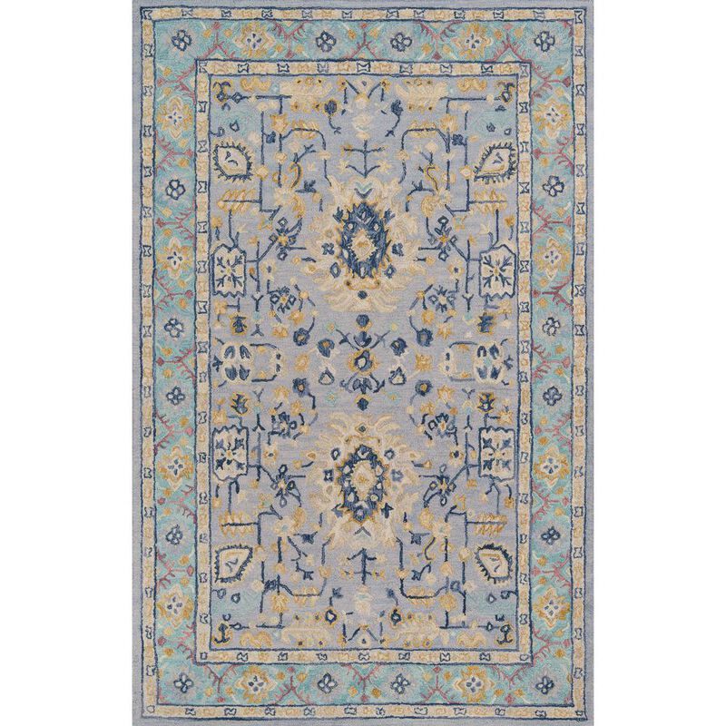 Momeni Traditional Rectangle Area Rug, Blue, 7'6 X 9'6