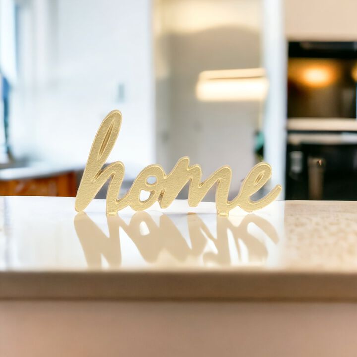 Roven Cast Iron Calligraphic Home Table Décor