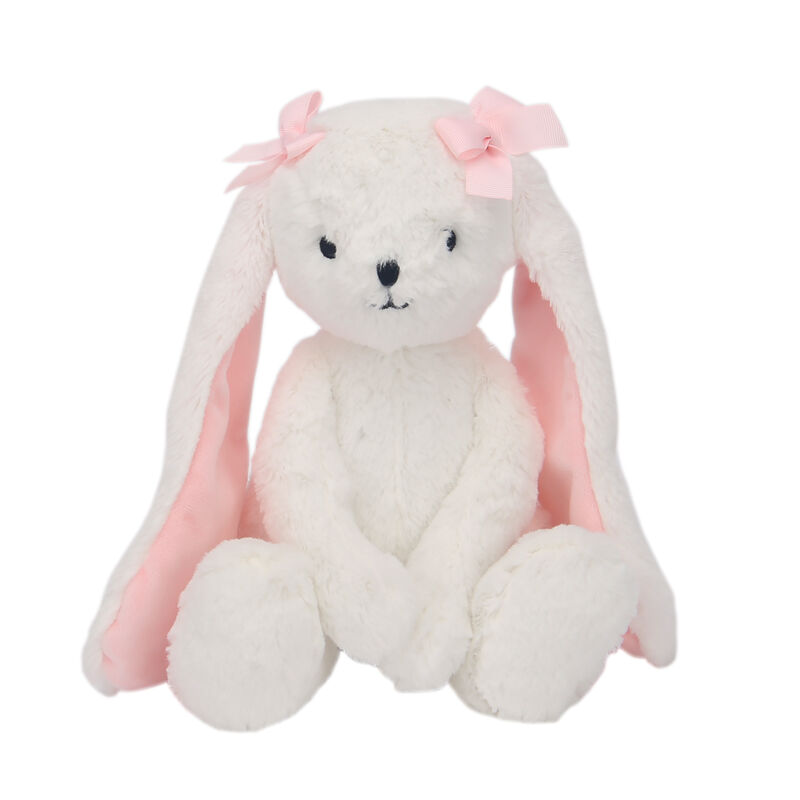 Lambs & Ivy Pink/White 5-Piece Luxury Infant / Newborn / Baby Gift Basket