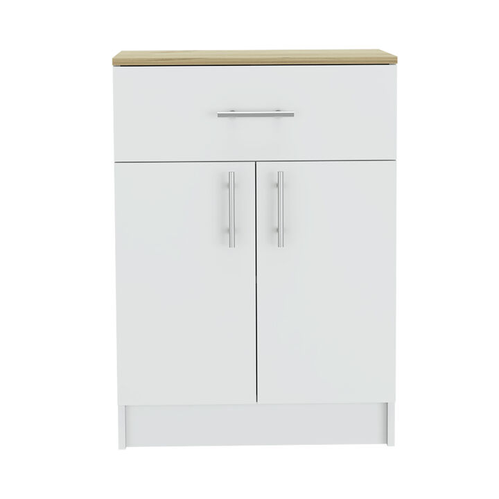 Pantry Cabinet Netal, Kitchen, White / Light Oak