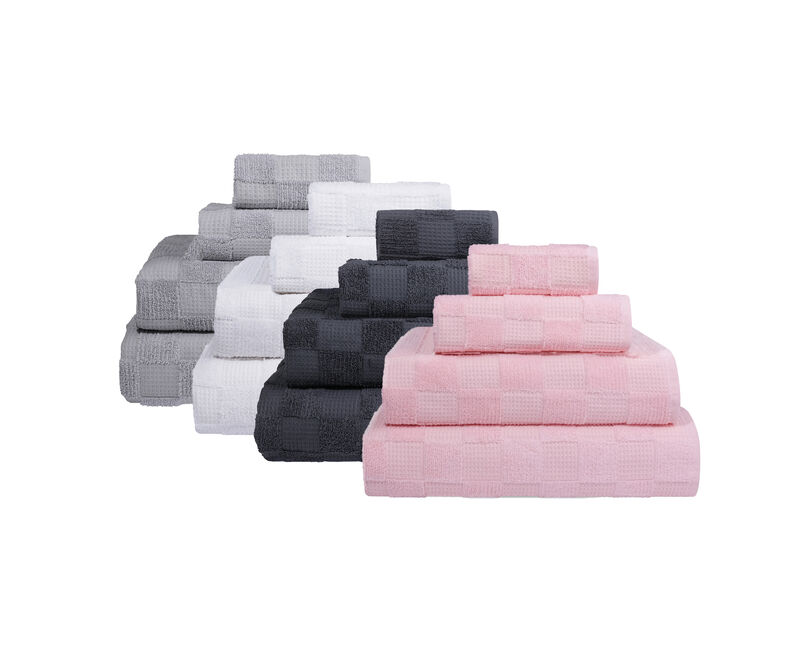 Waffle Terry 4 pcs Turkish Bath Towels Set