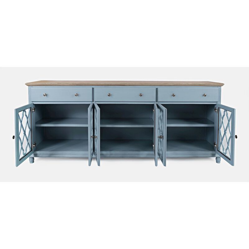 Jofran Aurora Hills Country Wire-Brushed 6 Door Accent Chest