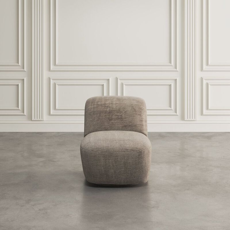 Jofran Josie Upholstered Contemporary Casual Swivel Accent Chair