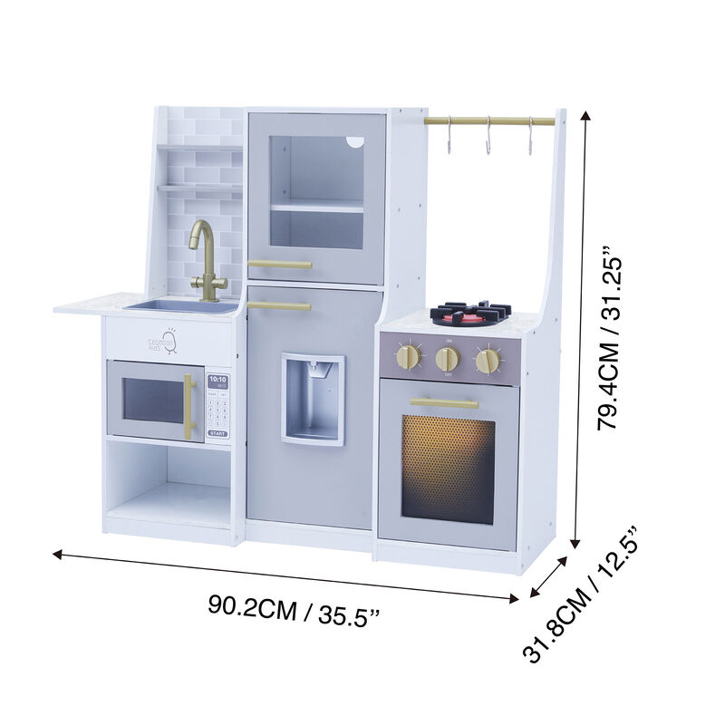 Teamson Kids - Little Chef Lyon Modern Play Kitchen - Grey