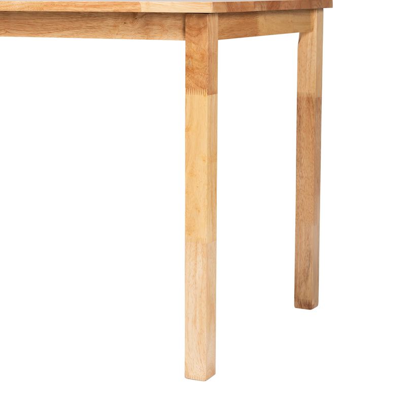 Baxton Studio Eveline Modern Natural Brown Finished Wood 43 Inch Dining Table