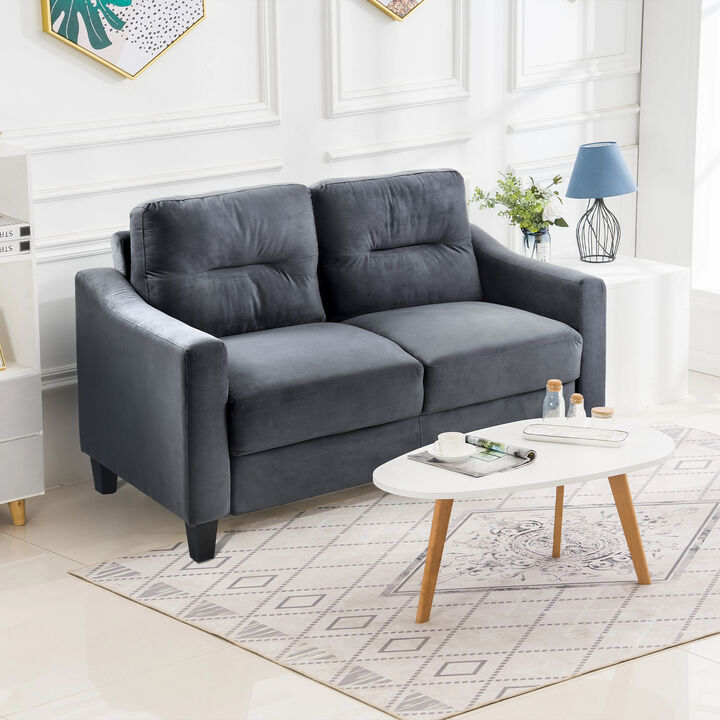 Merax Velvet Loveseat Sofa Couch for Living Room