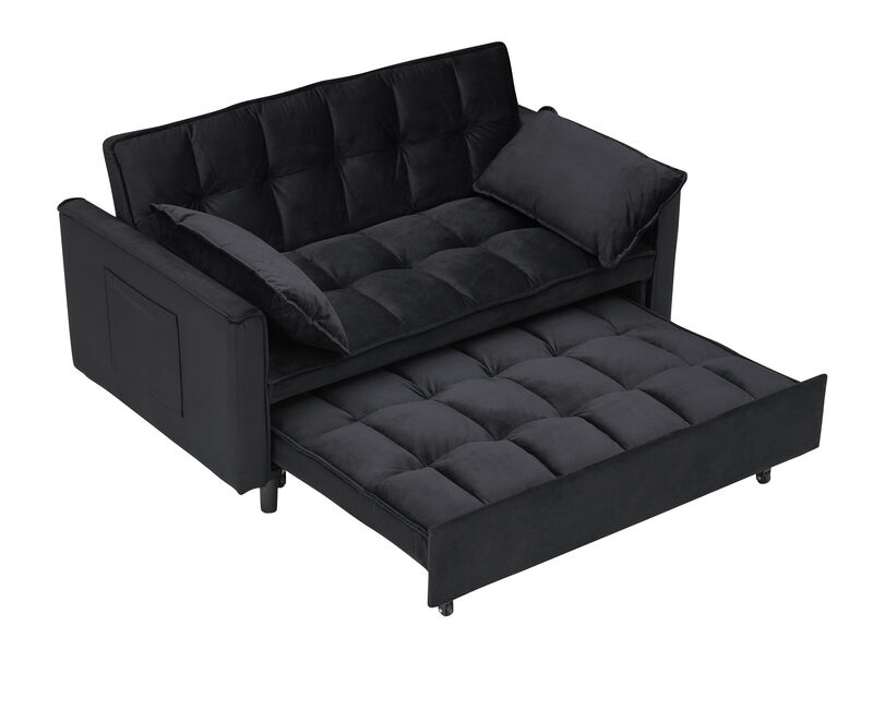 Merax Velvet Loveseat Futon Sofa Couch