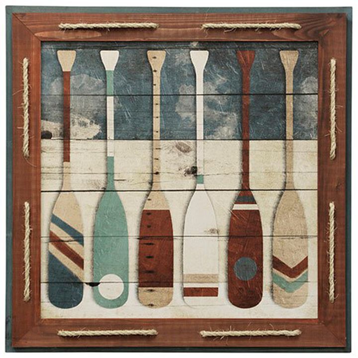 Multi Oars Framed Print