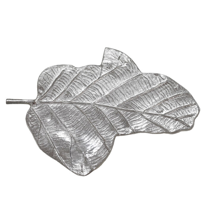 Handmade Decorative Silver Color Coated 7.08 x 4.72 x 0.74 Inches Aluminium Tray 062AB BBH Home's