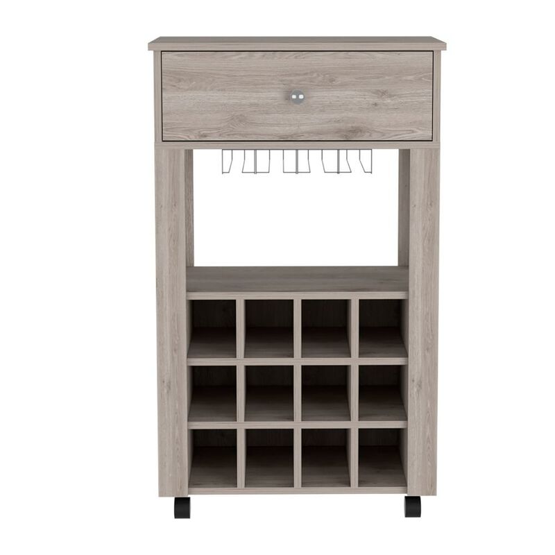 Bar Cart Bayamon, Living Room, Light Gray