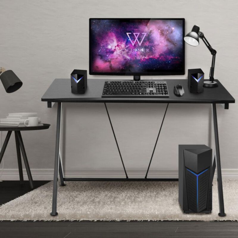 Hivvago Home Office Modern Ergonomic Study Computer Desk for Small Space