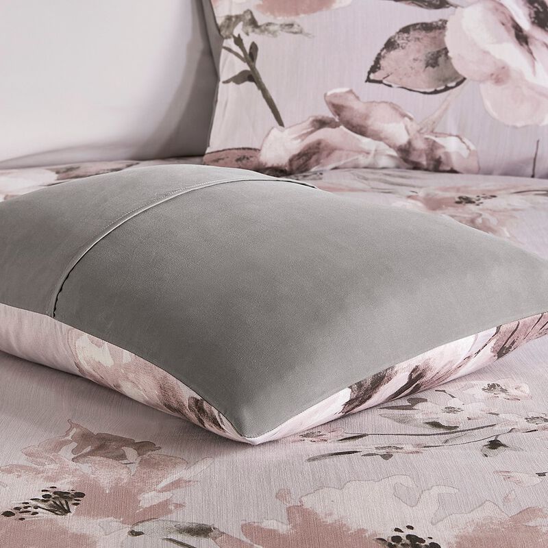 Gracie Mills 3-Piece Farmhouse Floral Printed Duvet Cover Set