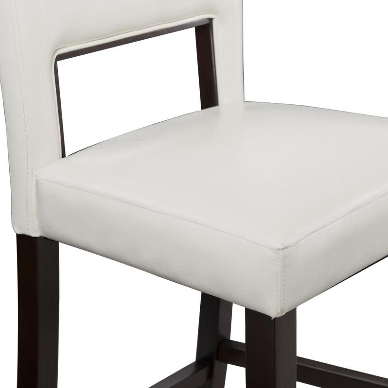 Linon Vega Counter Stool White 24