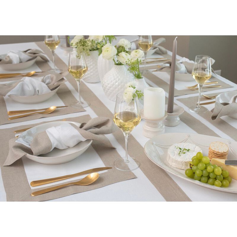 Solino Home 100% Pure Linen Dinner Napkins 20 x 20 Inch Set of 4 | Contempo for Thanksgiving, Christmas