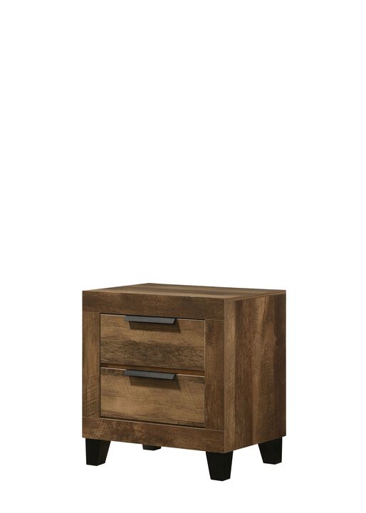 ACME Morales Nightstand, Rustic Oak Finish