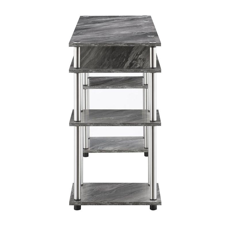 Convenience Concepts Designs2Go No Tools Student Desk, Gray Marble