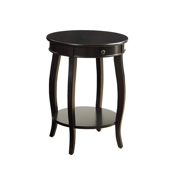 Alysa End Table, Black-Benzara