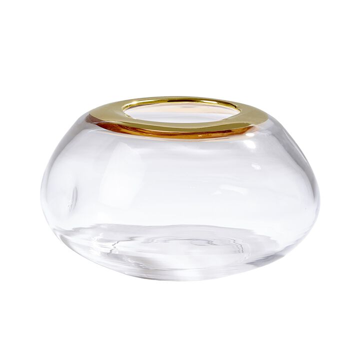 Organic Formed Vase-Gold Large