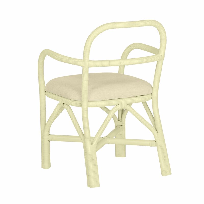 Ginny Green Rattan Dining Chair