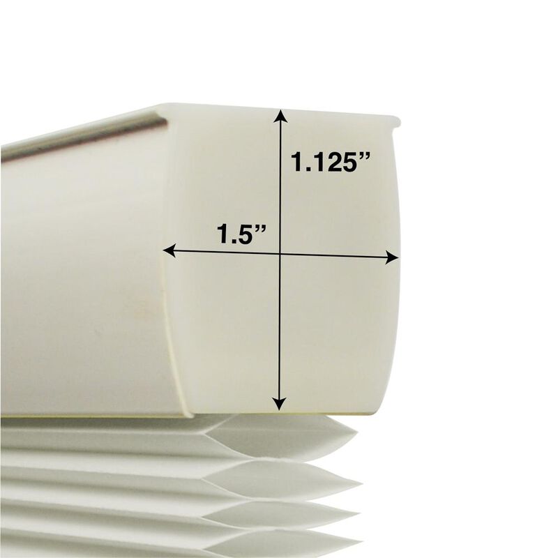 Versailles Home Fashions Cordless Honeycomb Insulating All Season Light Filtering Cellular Window Shade 48" X 72" White