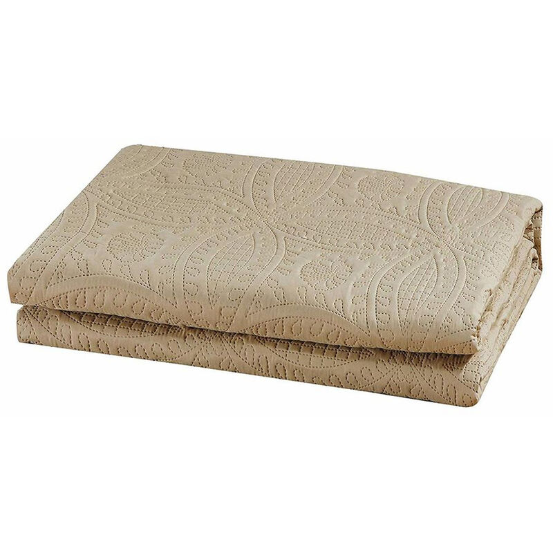 Bedspread Coverlet 3 Pcs Set Oversized Full Size White Color