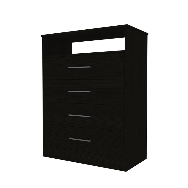 DEPOT E-SHOP Kairo Dresser, Four Drawers, One Shelf, Superior Top, White