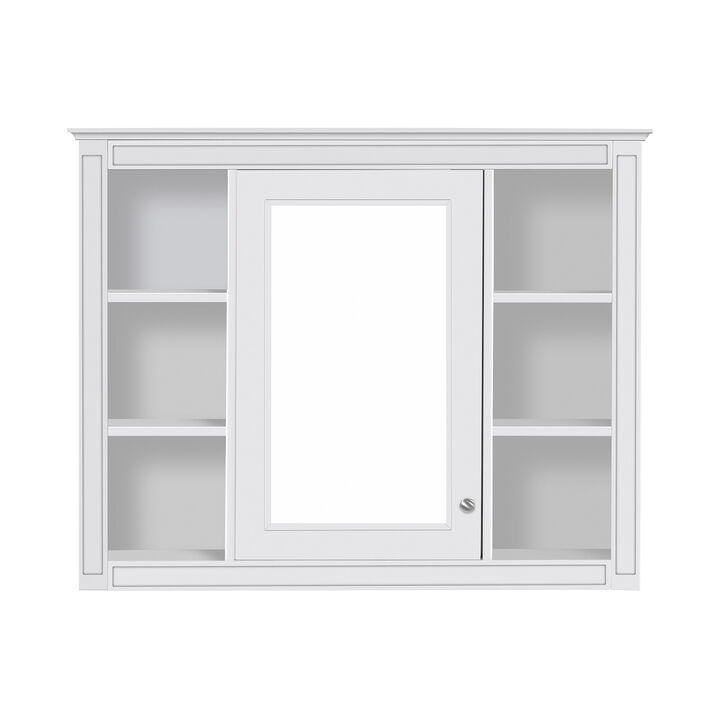 Premium Wall-Mounted Storage Cabinet with Mirror and Adjustable Shelves