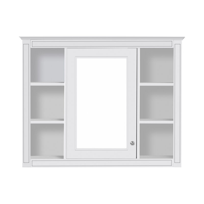 Premium Wall-Mounted Storage Cabinet with Mirror and Adjustable Shelves