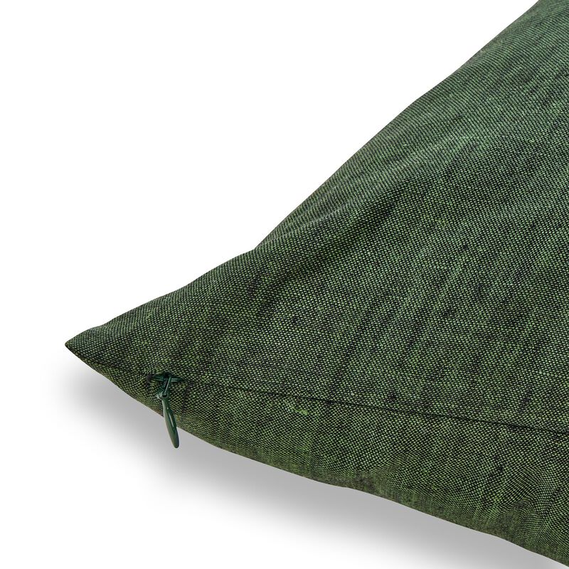 Solino Home Decorative Linen Pillow Cover 20 x 20 Inch - 100% European Flax Throw Pillow Case with Invisible Zipper | Montauk