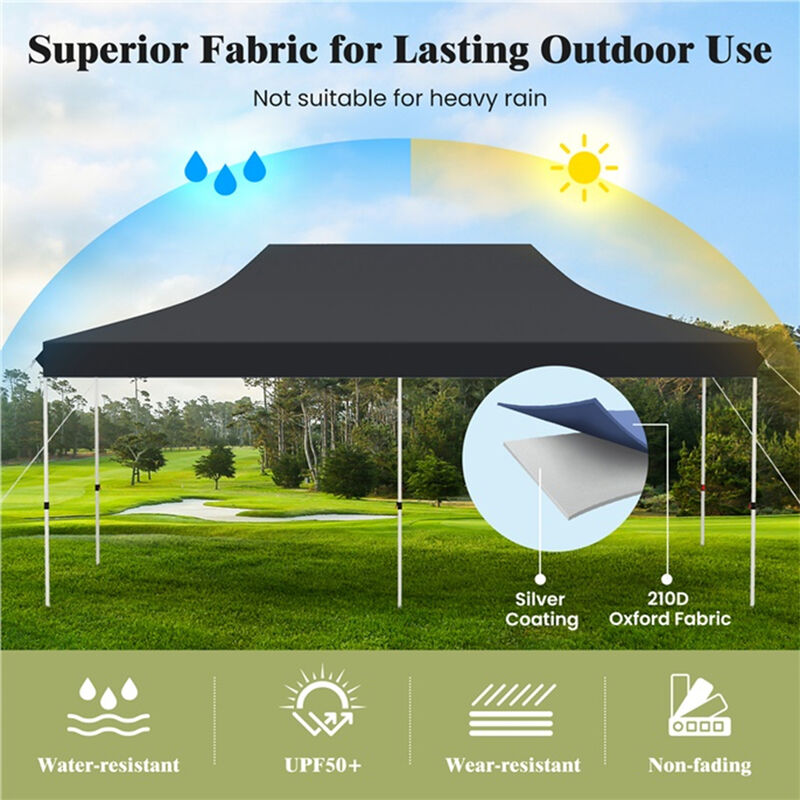 10 x 20 FT Pop-up Canopy Tent with Carrying Bag