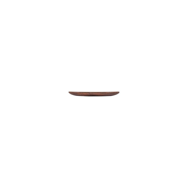 Turgla Composite dia.6.75" Round Brown Composite Plate (Set of 4)