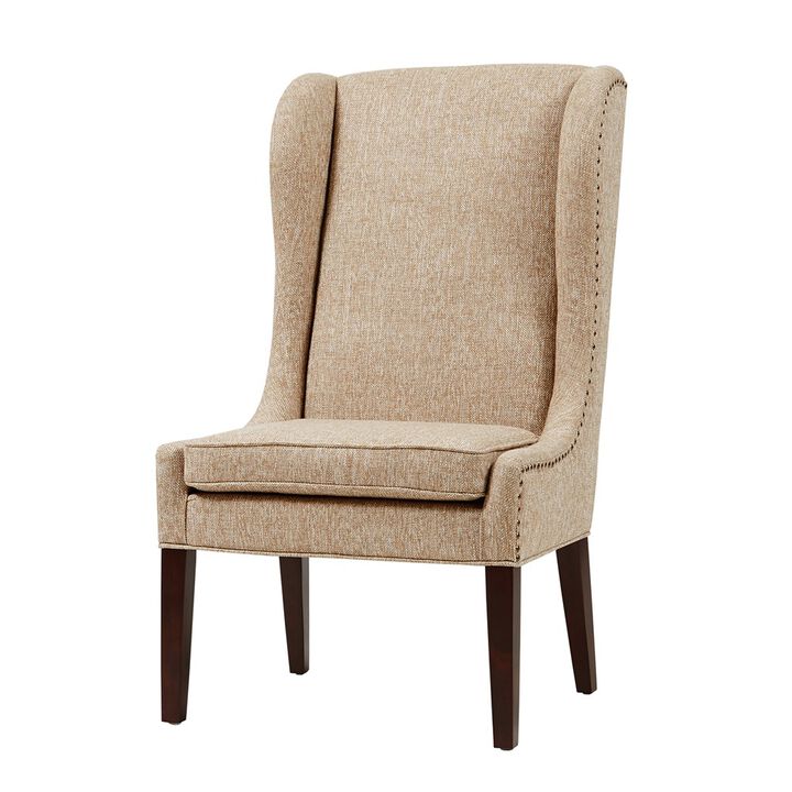 Gracie Mills Nataly Traditional Upholstered High Wing back Dining Chair