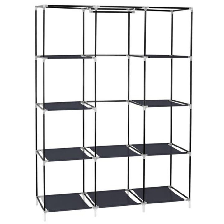 Freestanding Closet Organizer with 10 Shelves for Clothes and Accessories