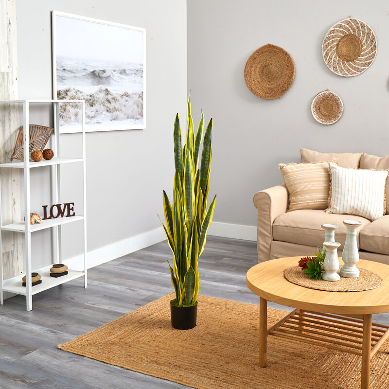 Hivvago 58" Sansevieria Artificial Plant