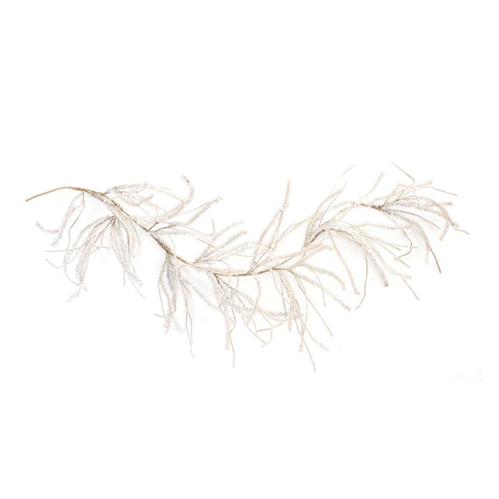 Artificial Glittered Pine Garland Set of 2 for Winter Holiday Accents