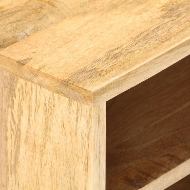 vidaXL TV Cabinet 55.1"x11.8"x19.7" Solid Mango Wood