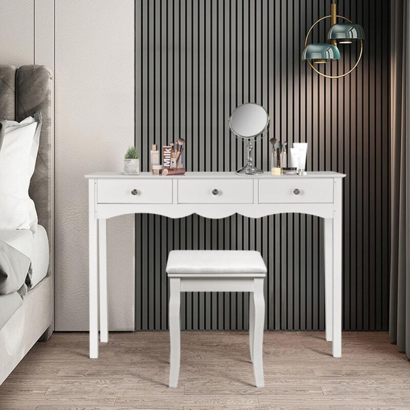 Hivvago 3-Drawers Hall Console Table for Entryway