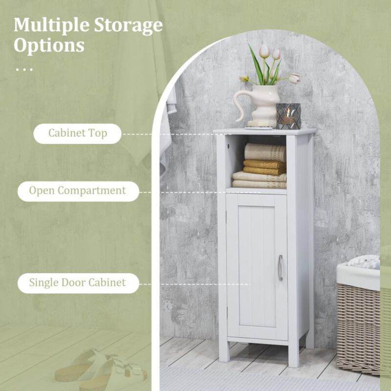 Hivvago 1-Door Freestanding Bathroom Cabinet with Open Shelf
