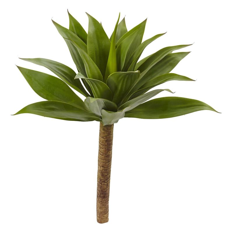 Nearly Natural 32-in Agave Plant w/23 Lvs x 3 Section Stem