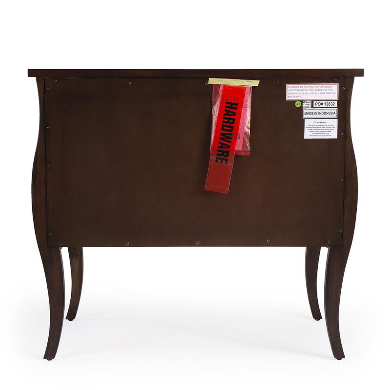 Butler Specialty Rochelle Walnut 2 Drawer Chest, Dark Brown