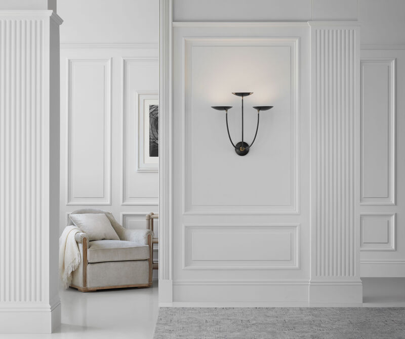 Keira Large Triple Sconce