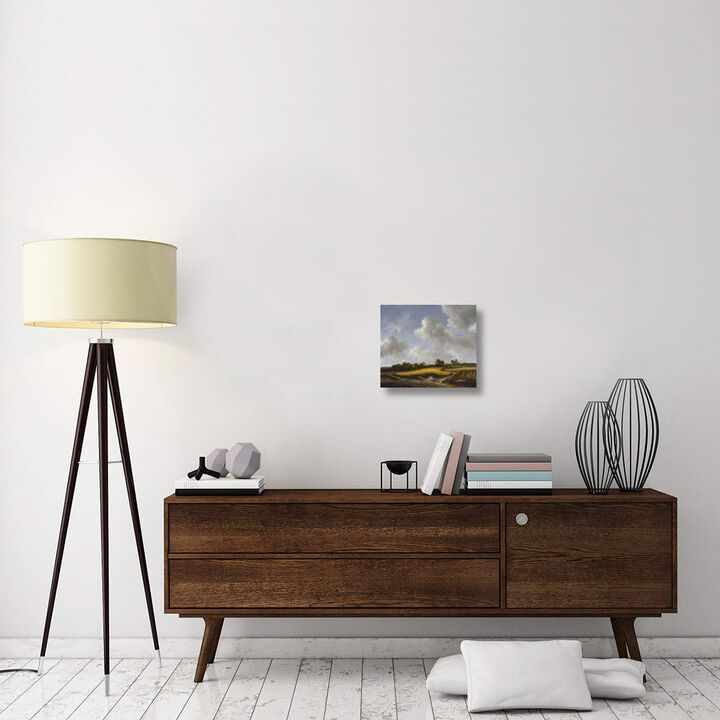 Landscape with a Wheatfield-Canvas Art-16x13.92