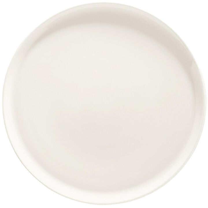 Gourmet dia.12.75" Round Warm White Porcelain Plate