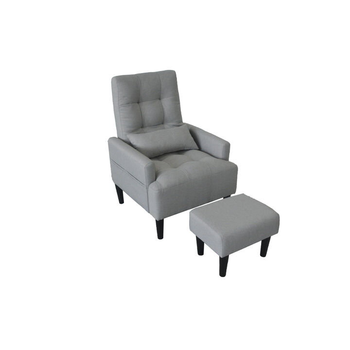 Modern Living Room Leisure Sofa Chair Design Fabric Home Adjustable Cozy Soft