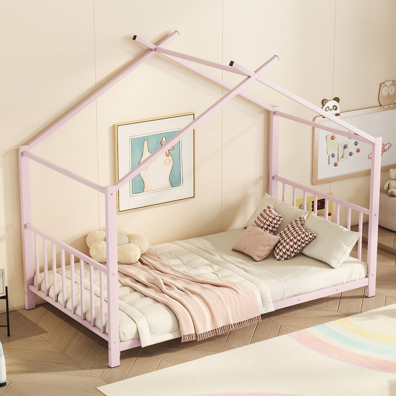 Merax Modern Metal House Platform Bed