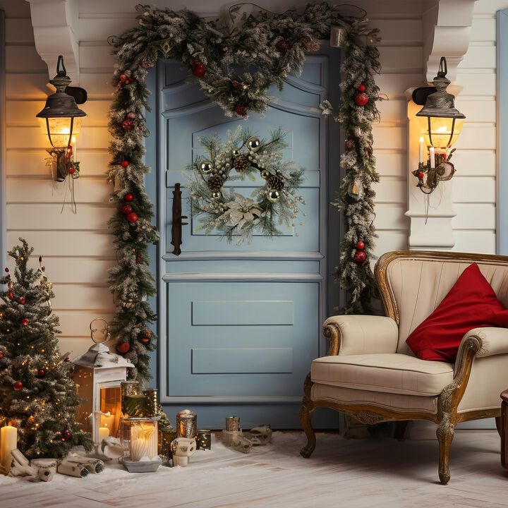 Christmas Wreath 20 Inch Christmas Door Decorations Wreath
