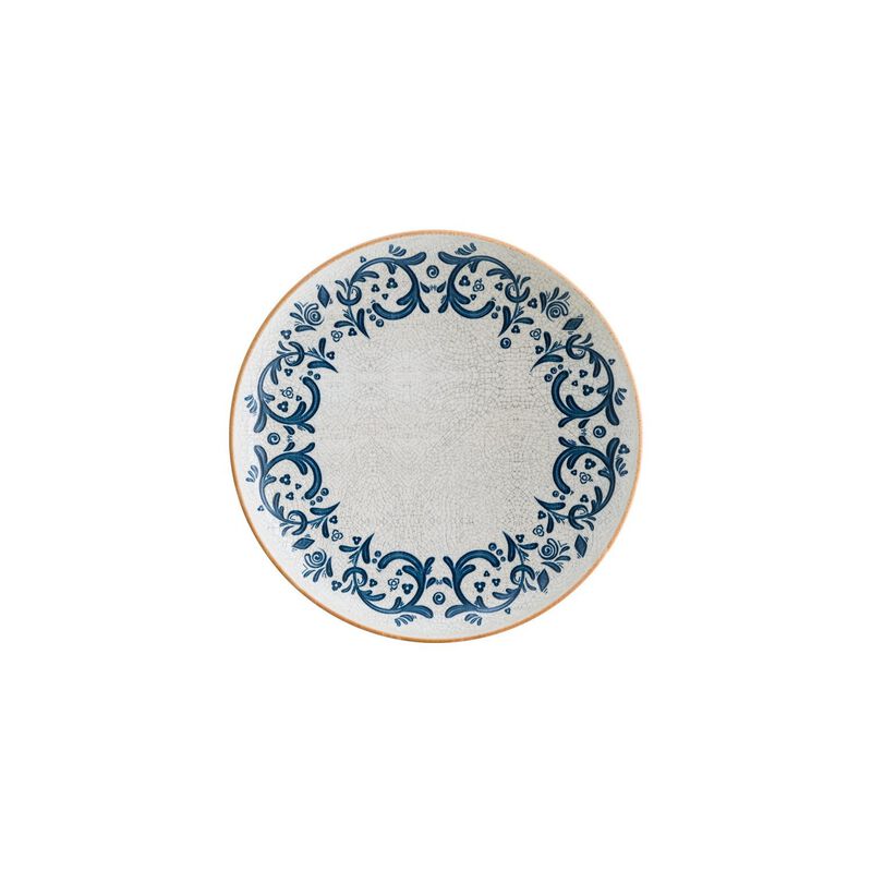 Viento dia.9.75" h:2" Round Decorated Porcelain Deep Plate